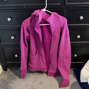 lululemon athletica Magenta Zip-Up Hoodie